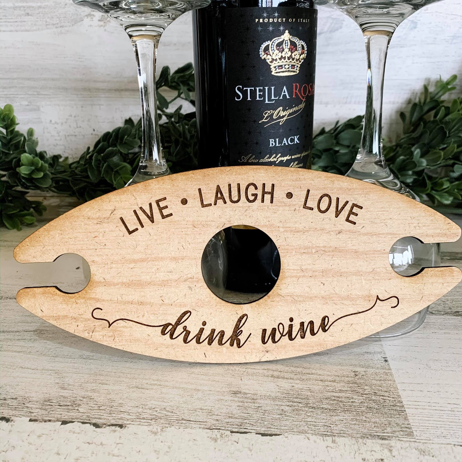 wooden wine butler 